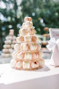 Birthday party photography detailed shot of macrons in Powell Ohio