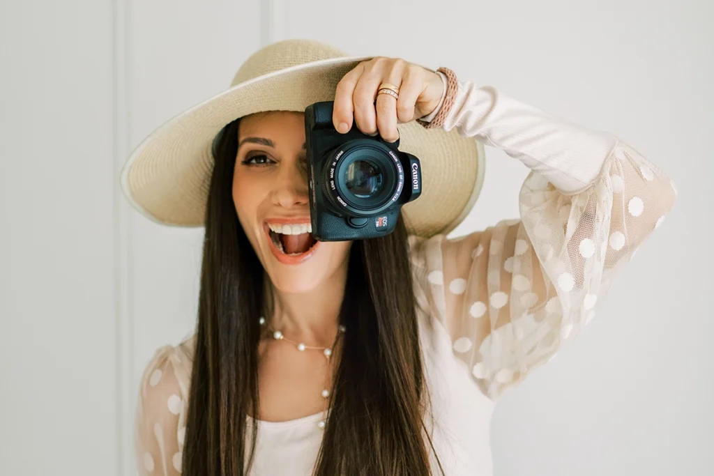 A closeup photo of me as your professional event photographer.